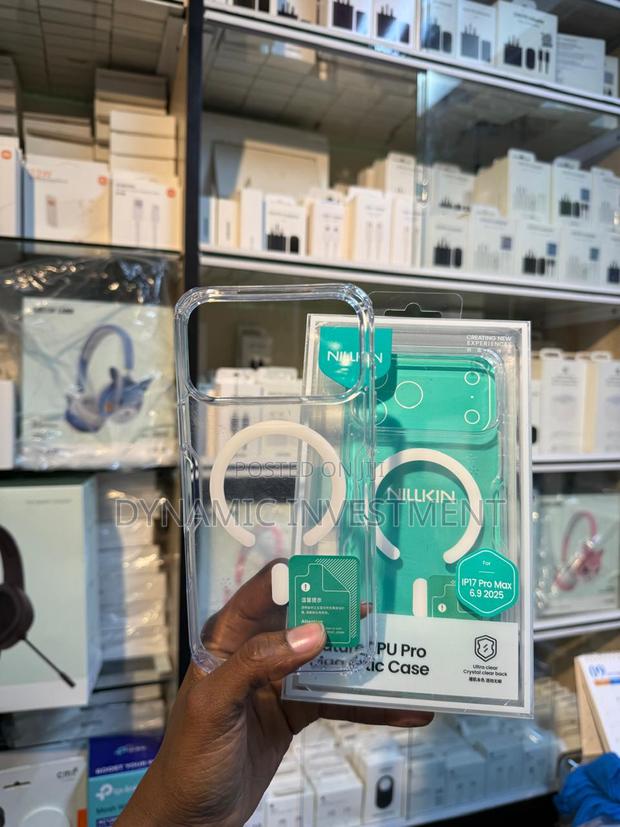 iPhone 17 Pro Max Shockproof Clear Magsafe Nilkin Case - thumbnail 2