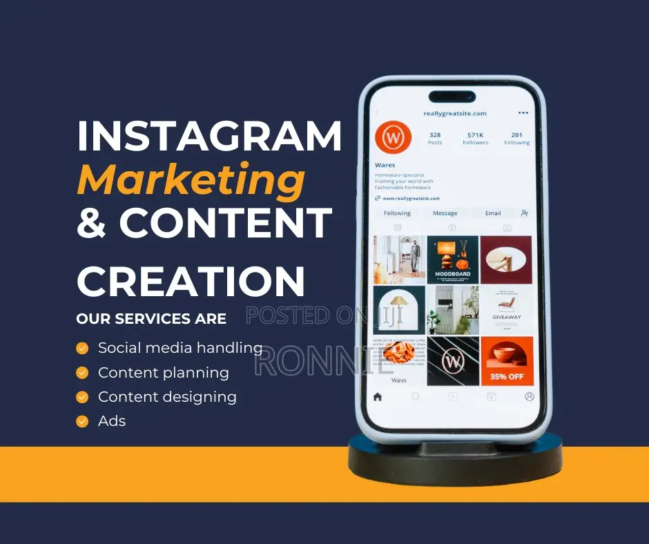 Professional Instagram Marketing Content Creation Services in Kenya