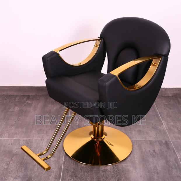 Black Gold Salon Chairs