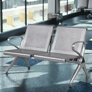Office Chair; Heavy-Duty Metal Outdoor Waiting Chairs