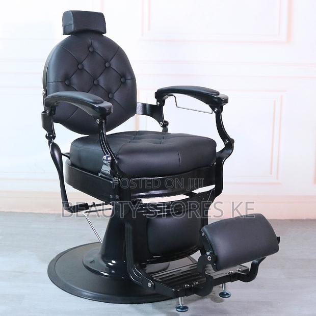 All Black Supreme Barber Chair - thumbnail 2