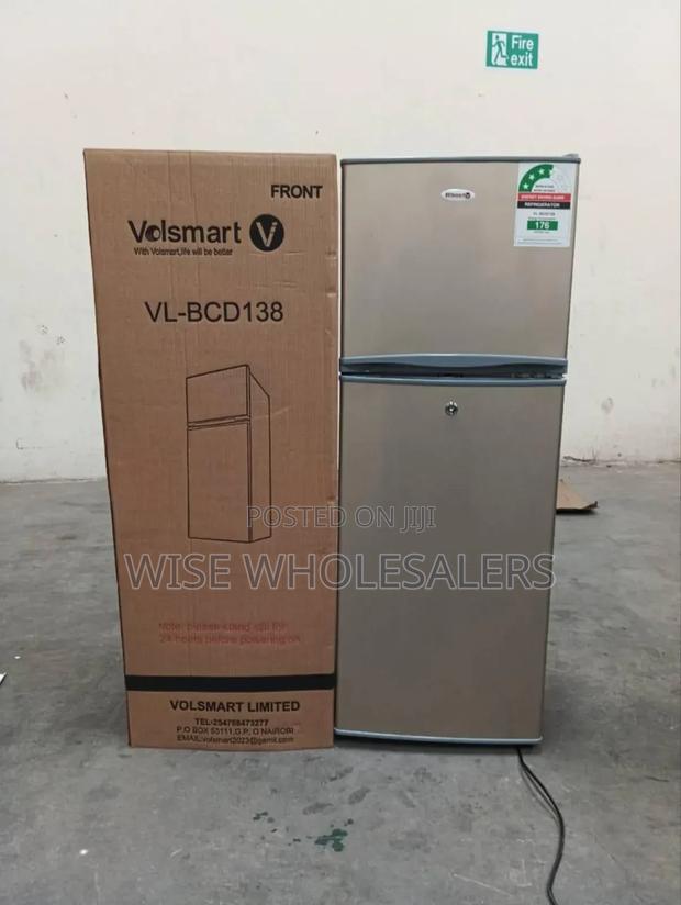 Volsmart 138l Fridge Freezer Energy Saving Double Doors Refrigerator
