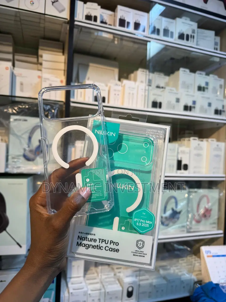 Tpu + Pc Ultra Clear Magsafe Nilkin Phone Case for iPhone 17 Pro Max