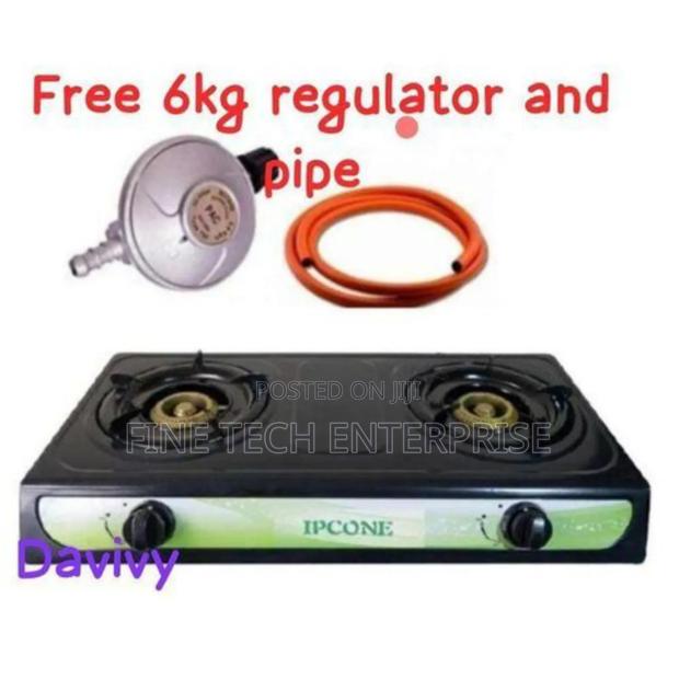 Ipcone 2 Burner With Free Regulator and Pipe - main view