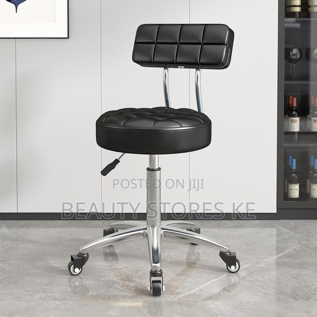 Manicure Pedicure Stool With Backrest