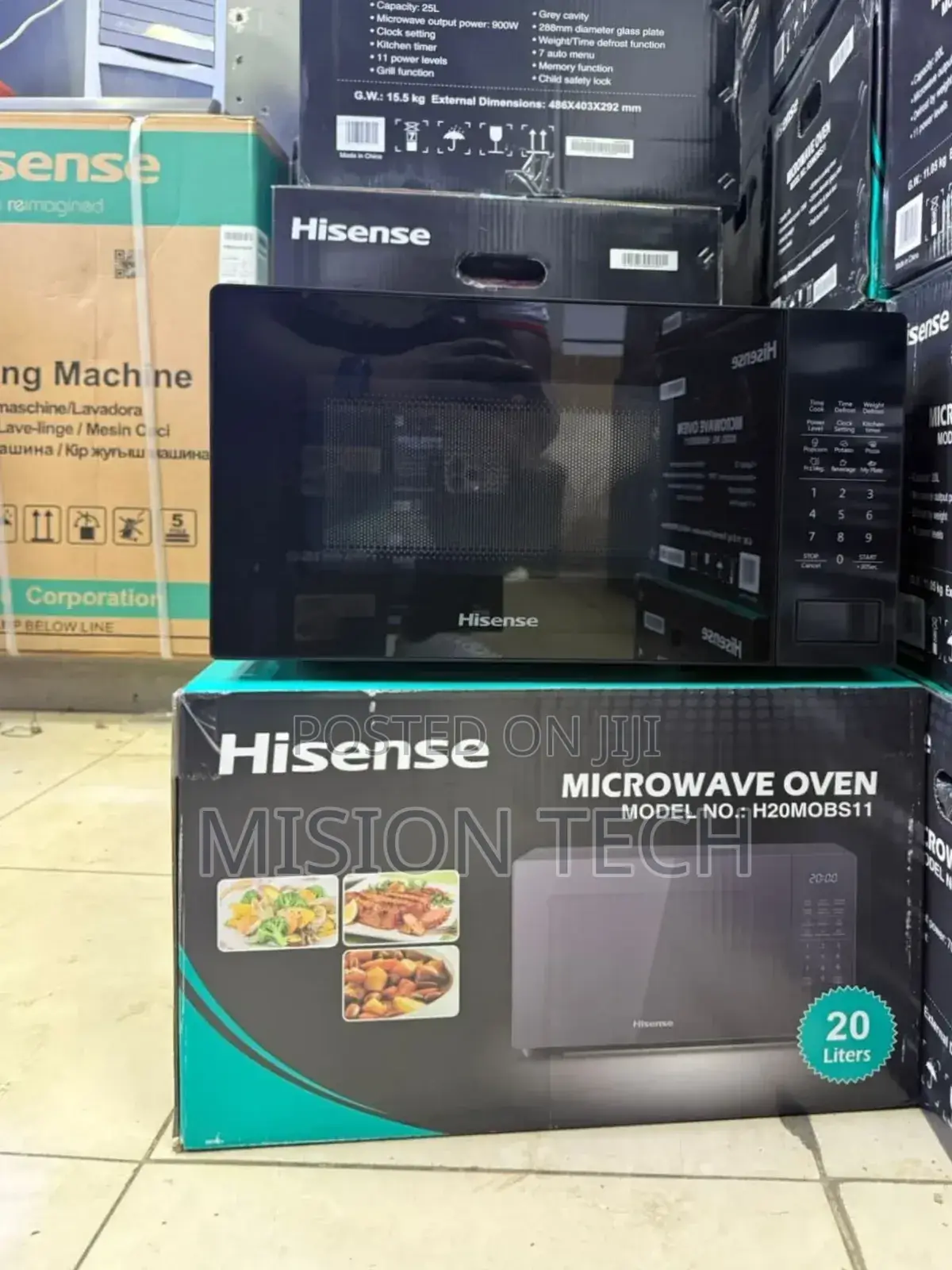 Hisense H20mombs11 20 Liters Digital Microwave, Black