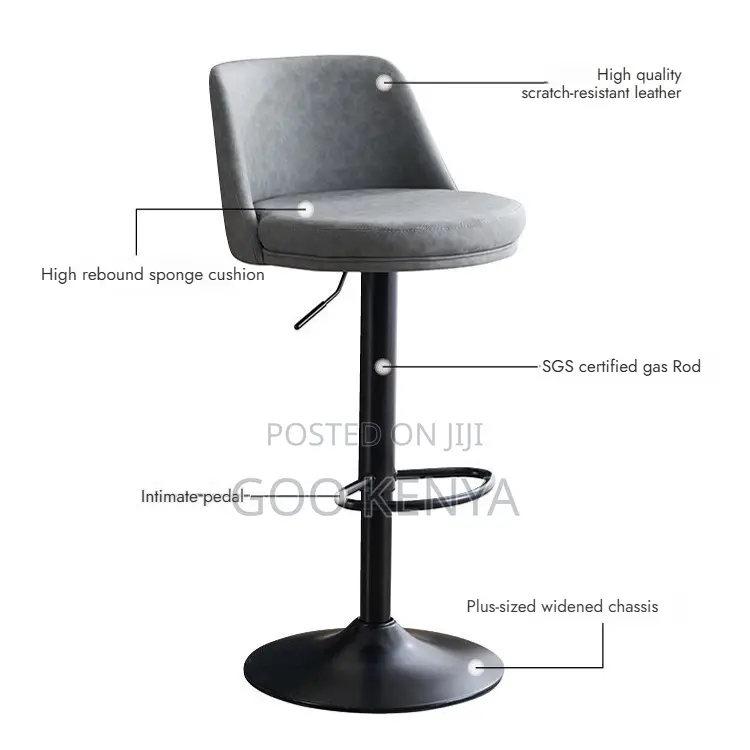 Kitchen Stool; Adjustable Swivel Bar Stool for Home Café