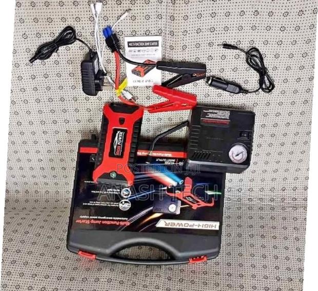 New Model Jump Starter With Compressor, 99800mah Battery - main view
