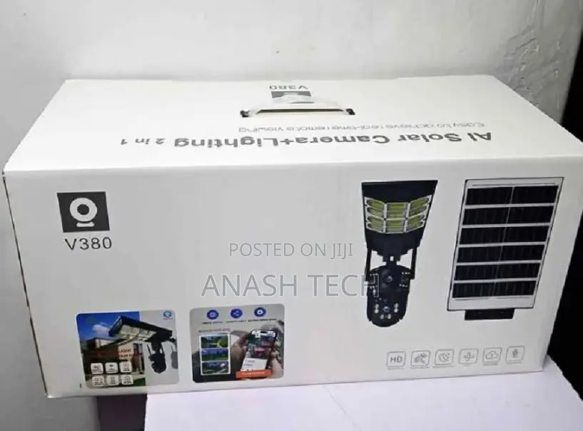 V380 Ai Solar Camera + Lighting 2-in-1 System