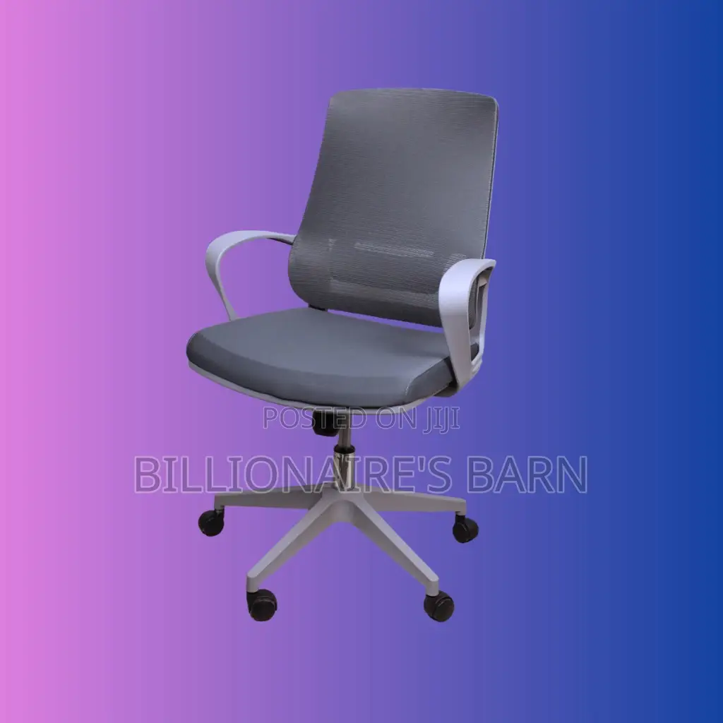 Grey Ergonomic Mesh Office Chair | Durable Adjustable Height