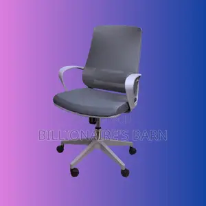 Grey Ergonomic Mesh Office Chair | Durable Adjustable Height