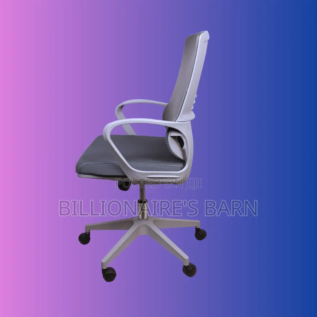 Grey Ergonomic Mesh Office Chair | Durable Adjustable Height