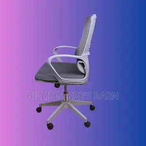 Grey Ergonomic Mesh Office Chair | Durable Adjustable Height