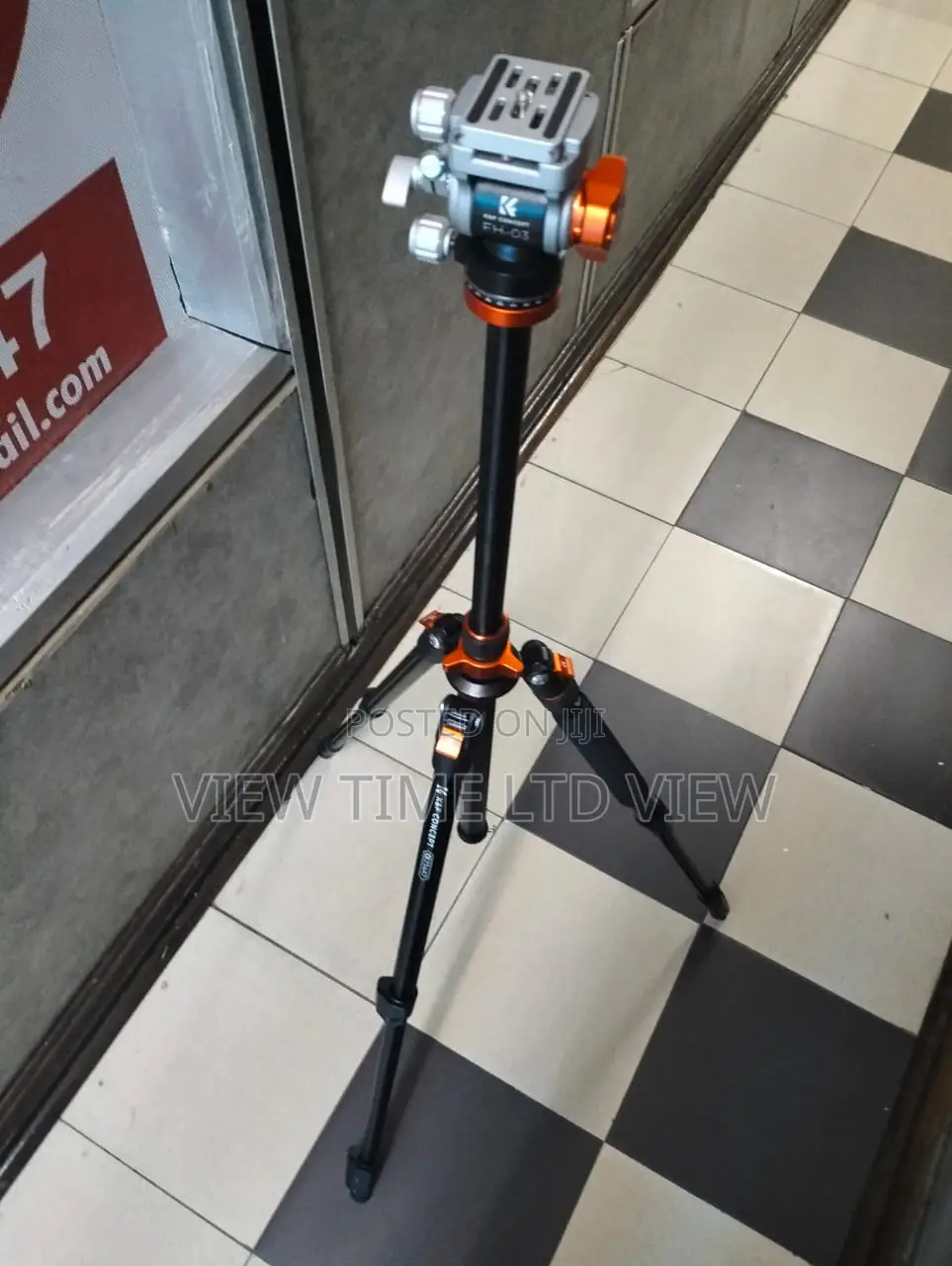 K F Concept 0234a7 + Fh-03 Professional Video Tripod With Fluid Head