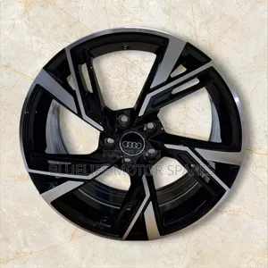 Size 18 Rims for Audi A3/A4/A5/A6/A7/A8/S3/S4/S8 (Black and Silver).