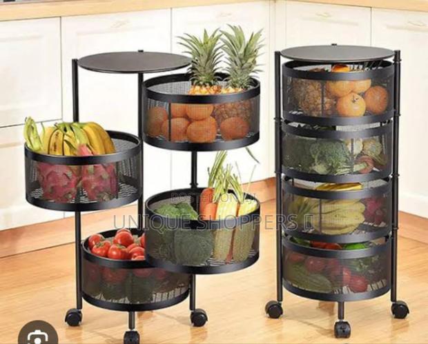 *253284*
Metal Fruit Basket Round 4layer