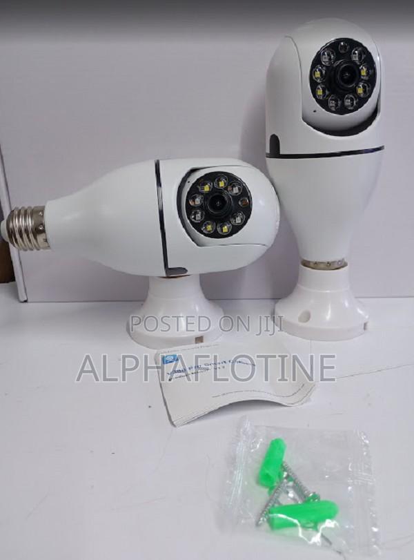 Wireless Surveillance Single Lens CCTV Bulb PTZ Camera