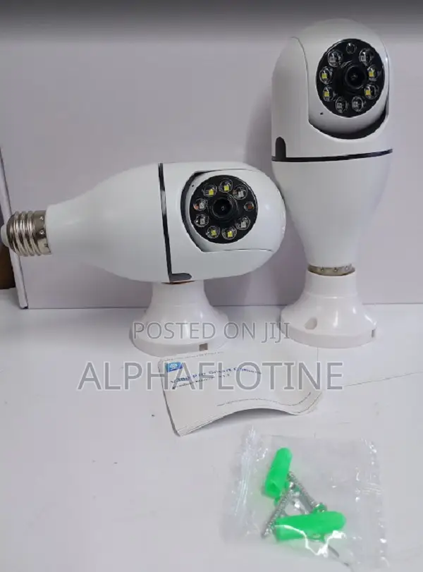 Wireless Surveillance Single Lens CCTV Bulb PTZ Camera