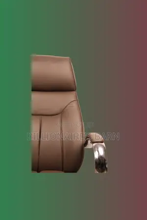 Stylish Brown Executive Leather Office Chair — Boosts Posture Focus