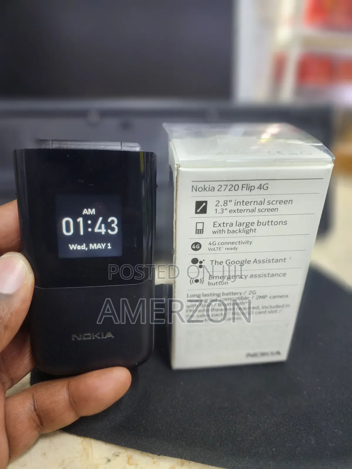 New Nokia 2720 Flip 512 GB Black
