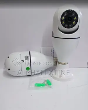 V380 CCTV Bulb PTZ Camera Night Vision for 24/7 Surveillance