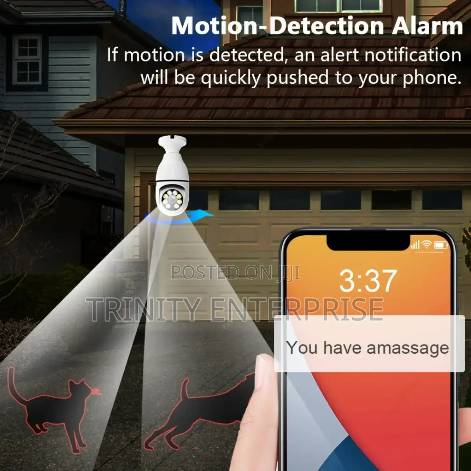 2mp E27 Bulb Security Monitor Wifi Camera Smart Home Surveillance