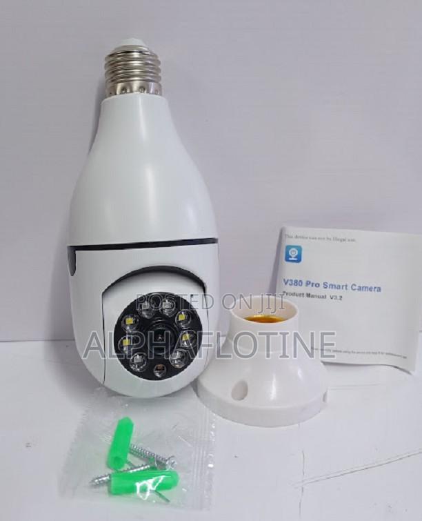 360 V380 E27 CCTV Security PTZ Bulb Camera