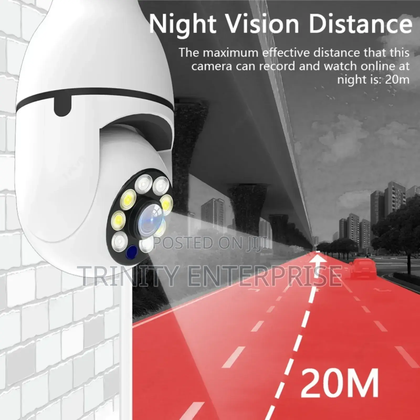 Wifi 1080p Night Vision Wireless 360 Degree CCTV Security Light 360