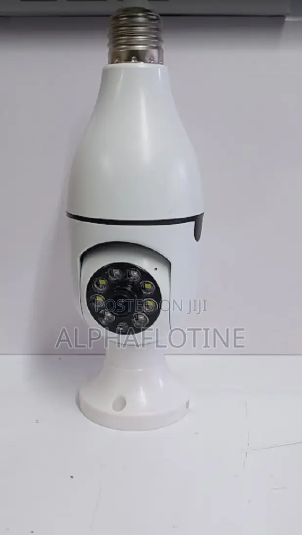 PTZ Camera in E27 Socket Lamp Holder Hd 720p 360° CCTV PTZ Bulb Camera