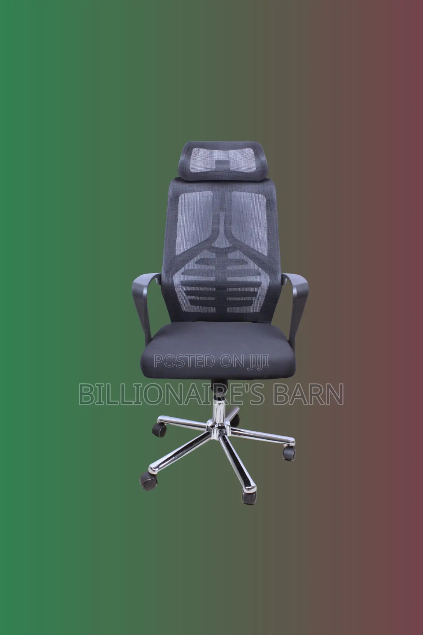High Back Mesh Office Chair | Minimal Adjustable Height