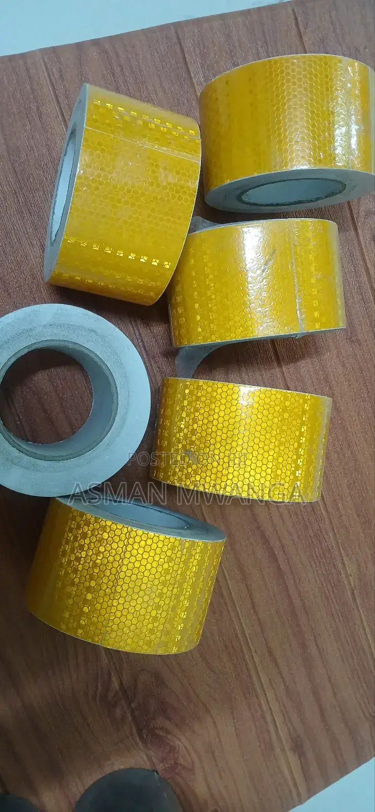 Reflective Tape Yellow 3"×25mtrs