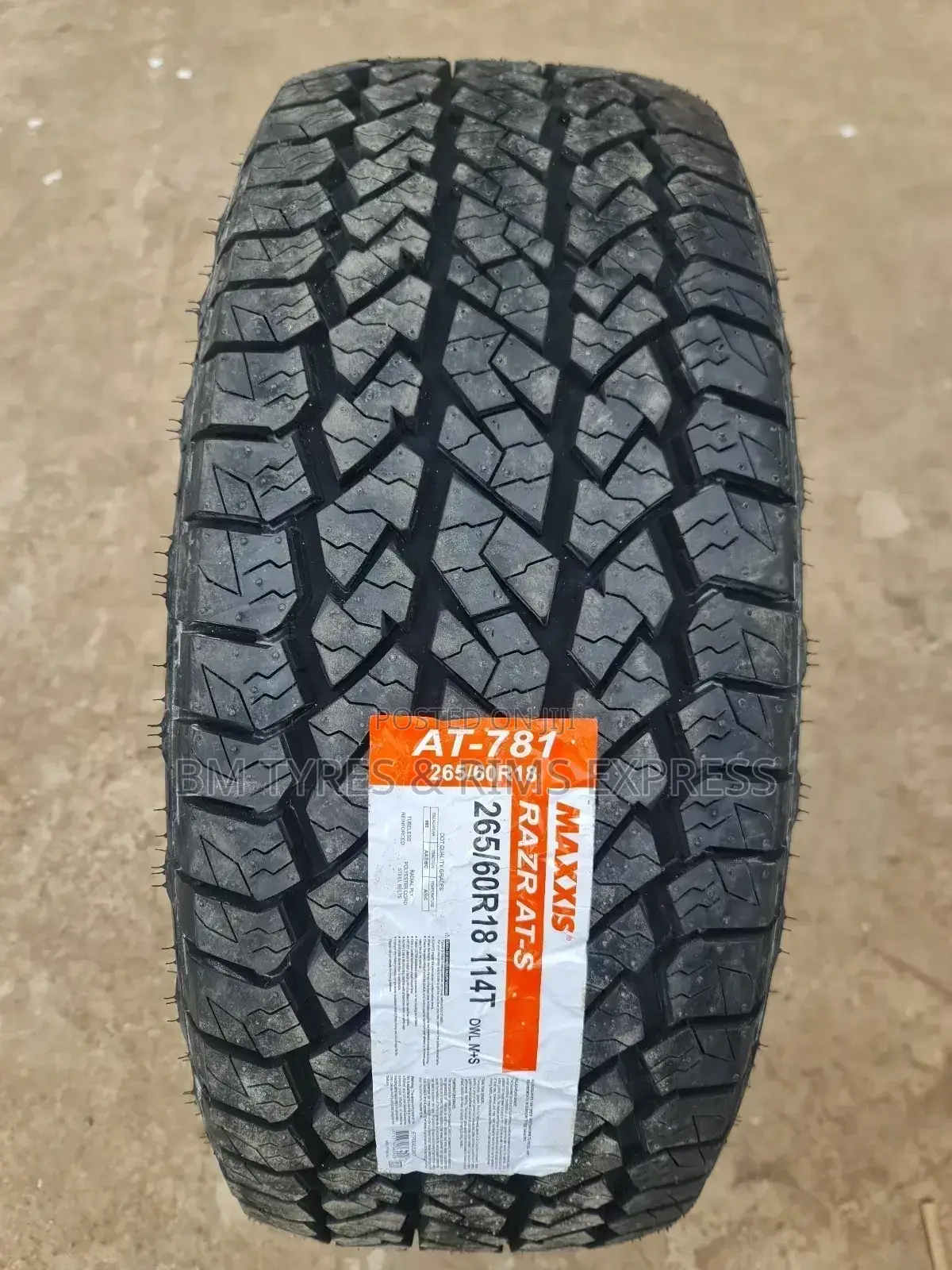 265 /60 R18 Maxxis Tyres (All Terrrain) New Technology.