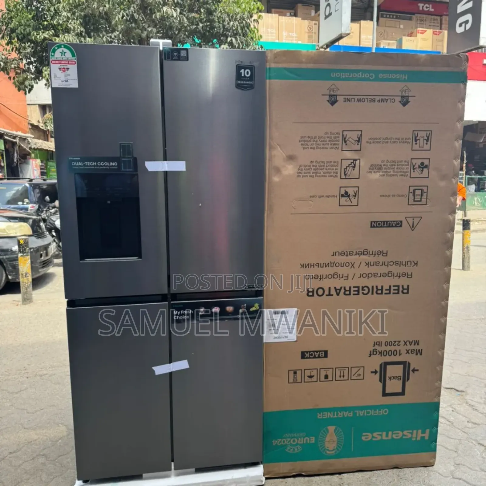 Hisense 470l 4 Door Fridge With Ice Maker Water Dispenser
