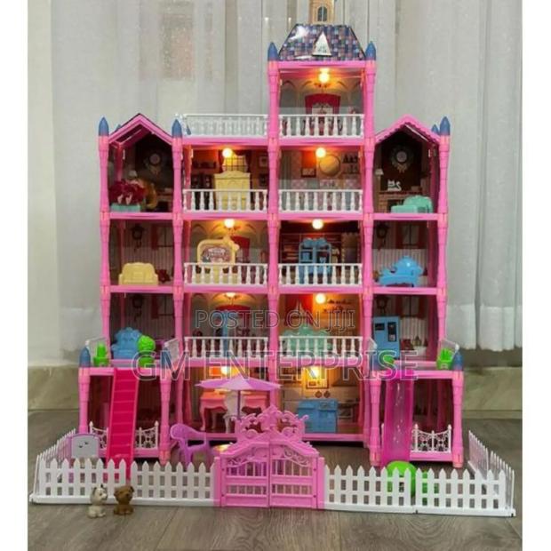 Villa Doll House,Kids Dream Dollhouse, Multi-Story Doll Playset,