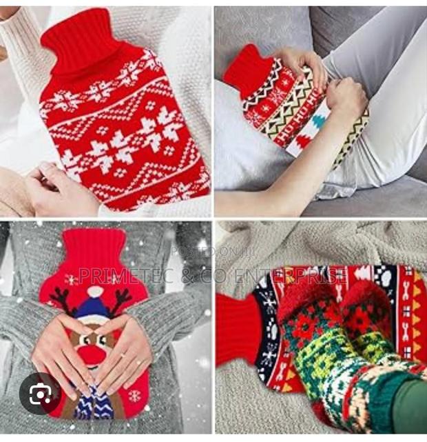 Generic Hot Water Bottle With Cover - thumbnail 2