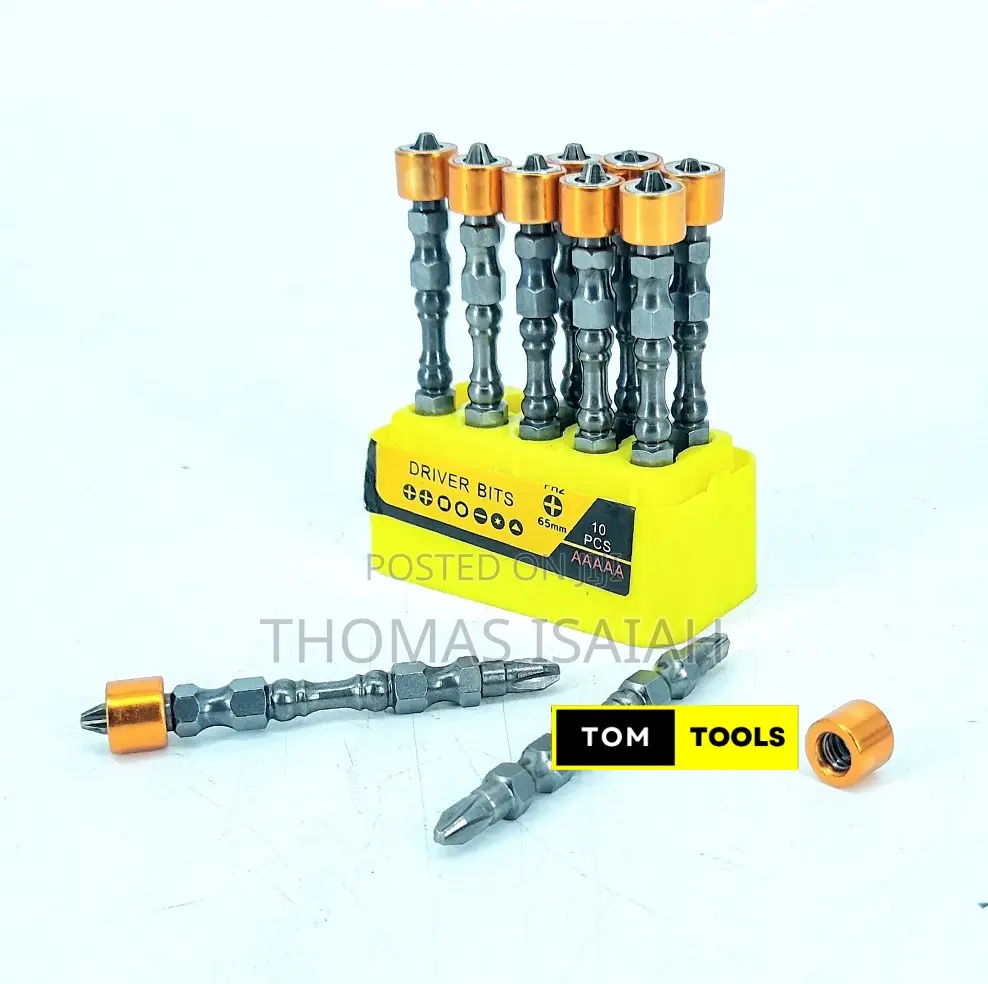 10pcs 65mm Ph2 Magnetic Ring Double Sided Anti Slip Screwdriver Bits