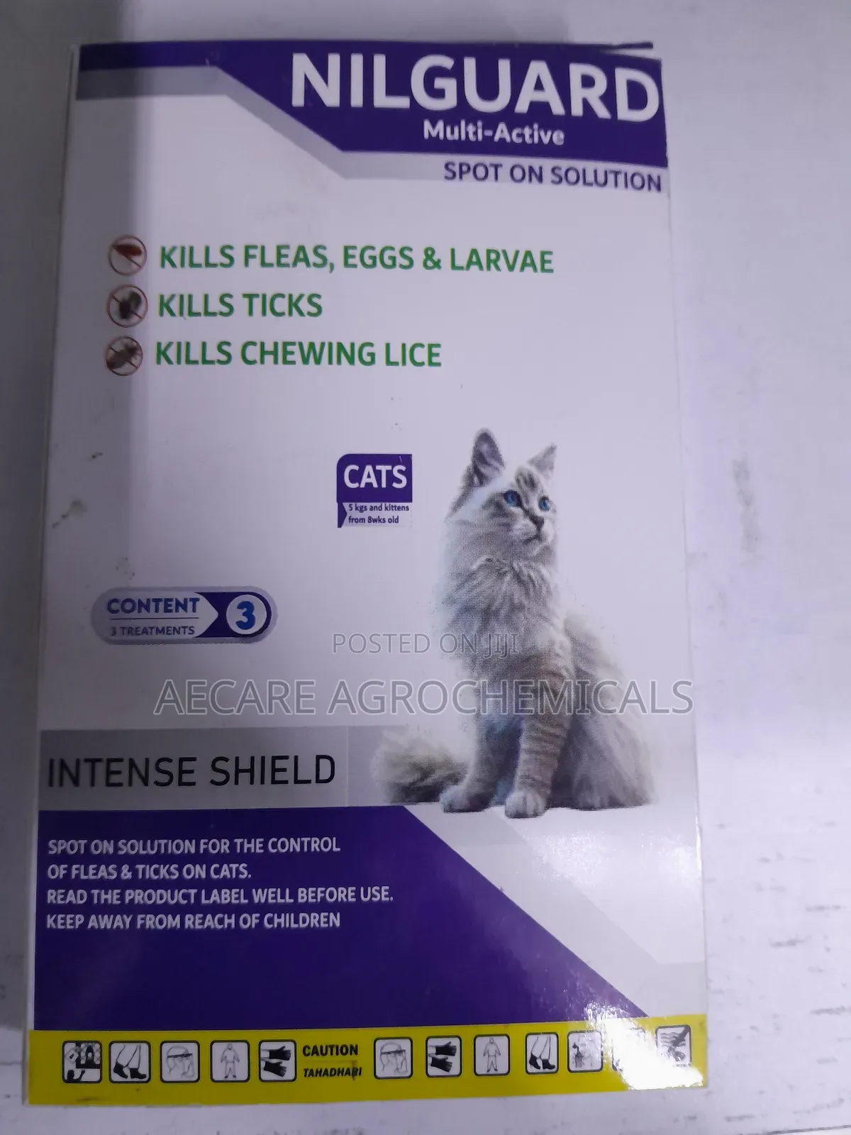 Nilguard Spot on Solution for Cats Pippete Flea and Ticks Control