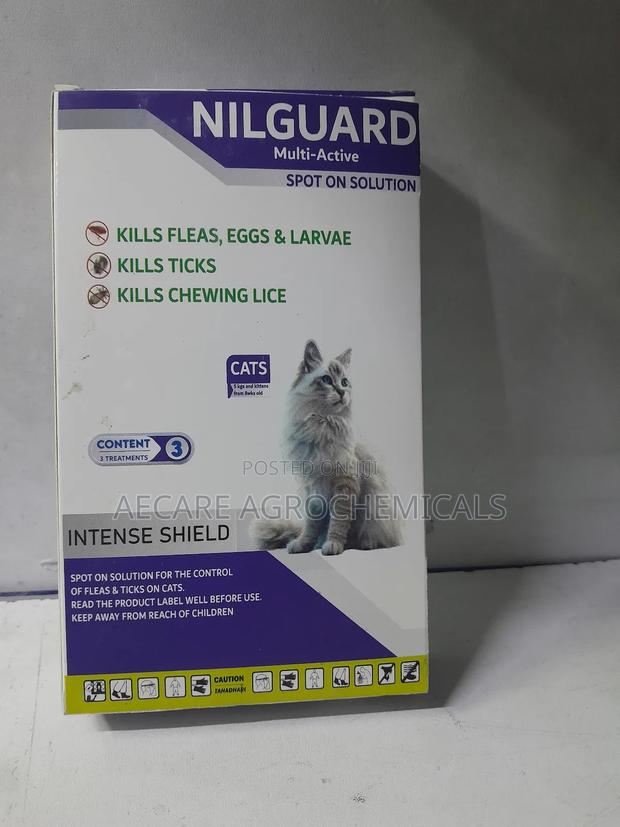 Nilguard Spot on Solution for Cats Pippete Flea and Ticks Control - thumbnail 3