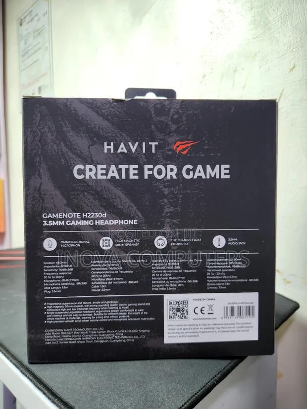 Havit Gamenote H2230d, Low Latency Gaming Headphone Black - thumbnail 2