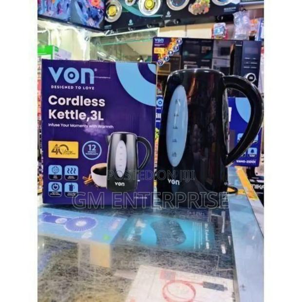 Von Electric 3litres Cordless Kettle
*