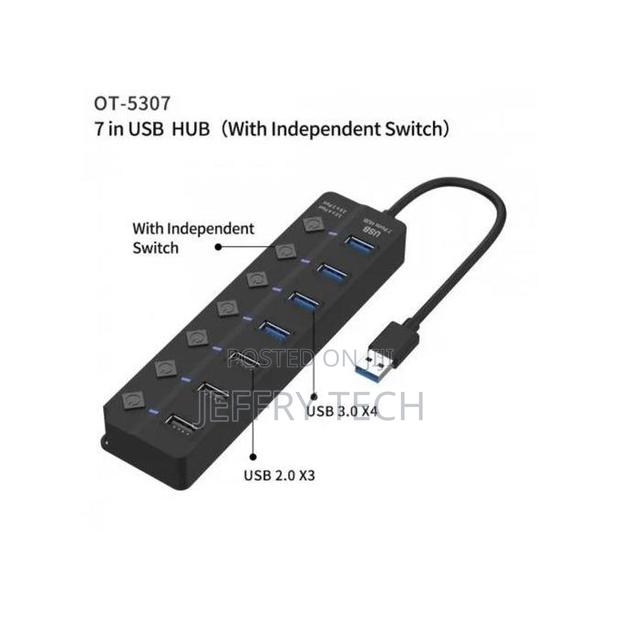 7 Data Usb Port With Power Switches Each - thumbnail 2