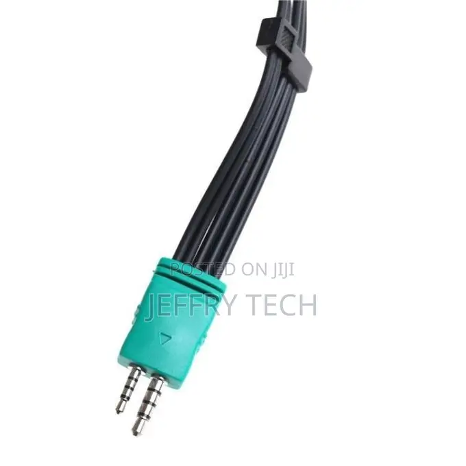 3.5+2.5 to 5rca Double-Head LCD Tv Av Cable-20cm 3.5+2.5