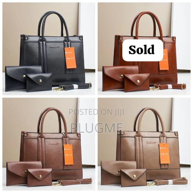 Leather High Quality Queen 3 in 1 Handbags Set