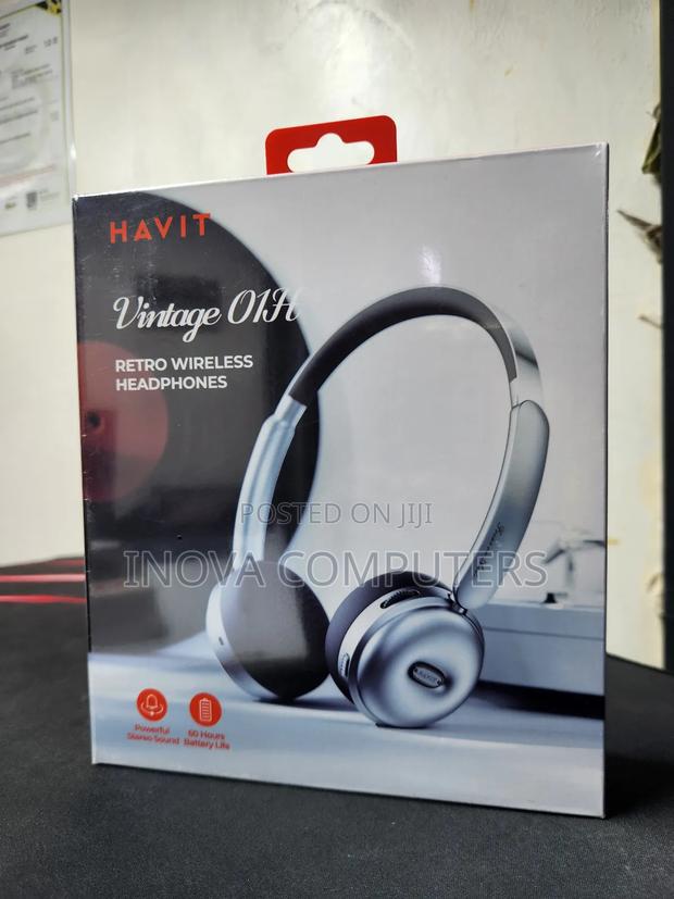 Havit H616bt Bluetooth Wireless Headphone - Silver - main view
