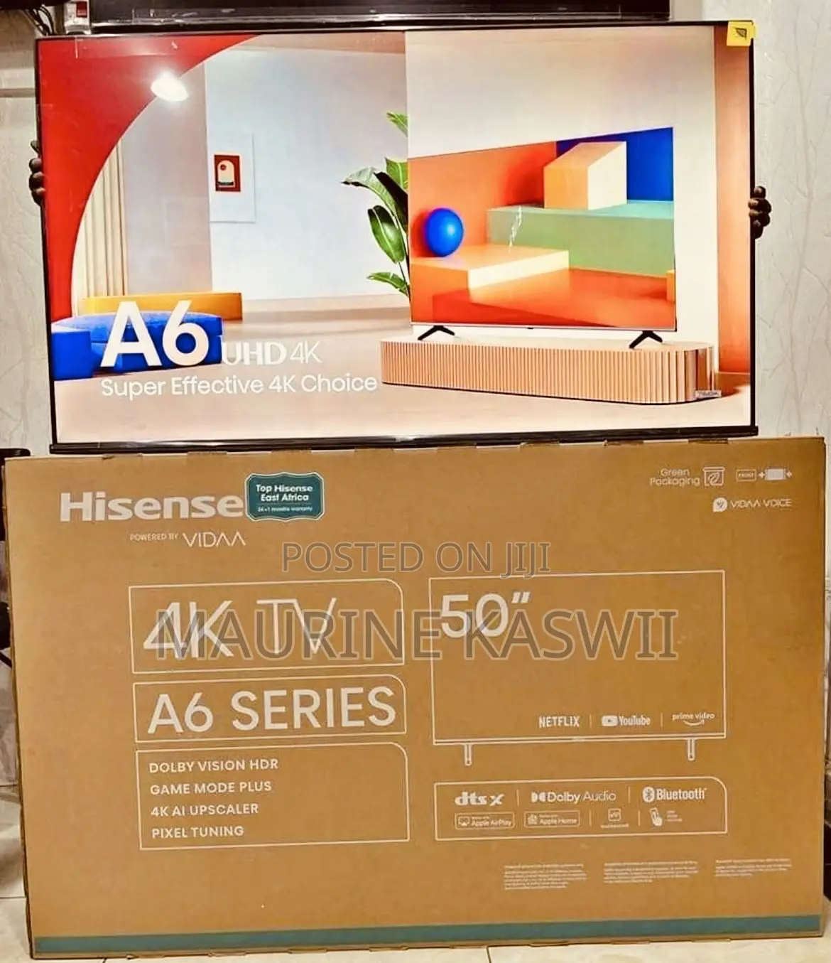 Hisense 50 Inch Smart Uhd Vida(2025 Offer