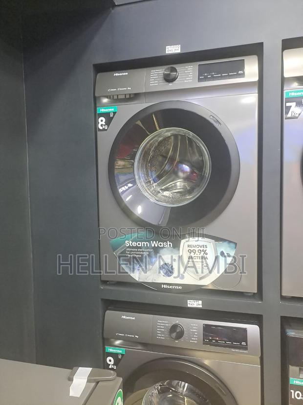 Hisense Front Load Wash Spin Full Automatic Washing Machine-8kg Washer - main view