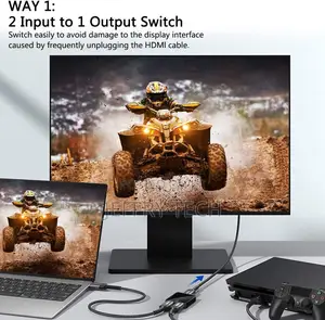 Bi-Directional Hdmi 2.0 Switcher Splitter 1 in 2 Out or 1 Output 2 Inp