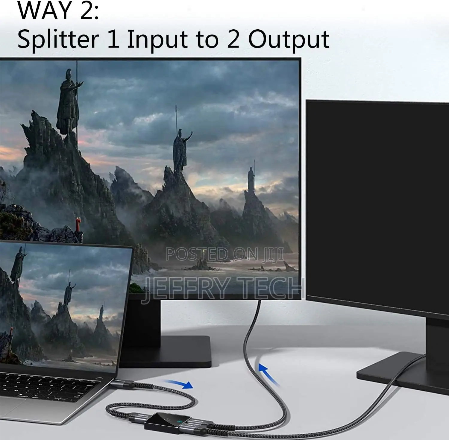 Bi-Directional Hdmi 2.0 Switcher Splitter 1 in 2 Out or 1 Output 2 Inp