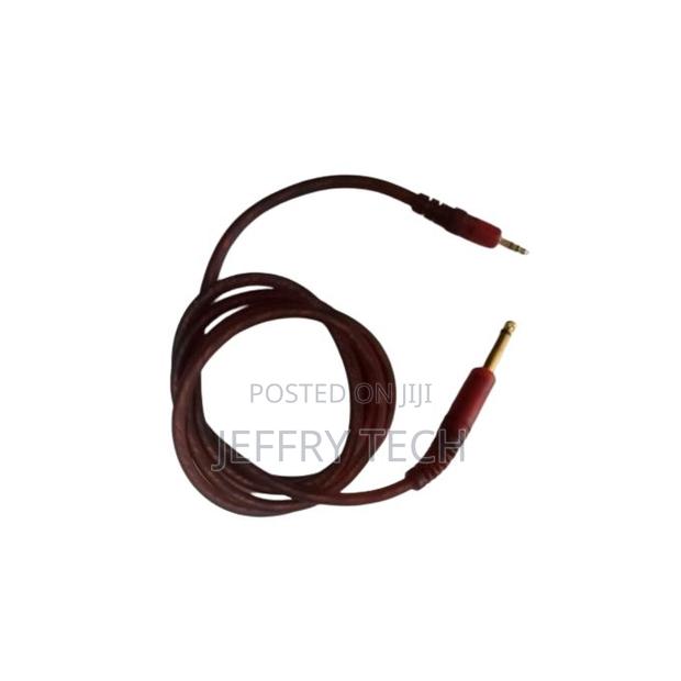 Quarter 6.5mm Mono to 3.5mm Stereo Jack Audio Sound Cable, 1.5 Metres