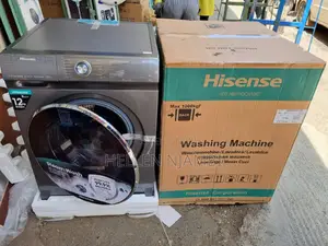 Hisense Washing Machine Front Load 12kggrey Full Automatic Wash Spin